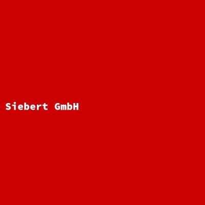 Hersteller: Siebert GmbH